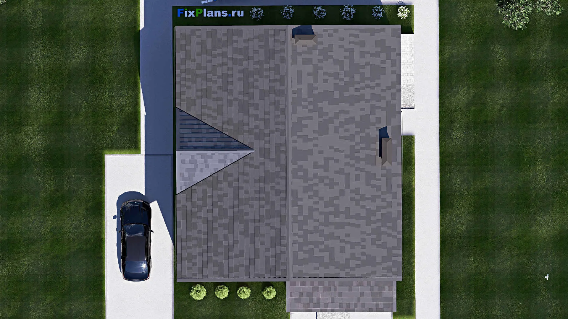 F-17801 - Планы дома с мансардой 14 на 17, площадью 310 м² с 4 спальнями