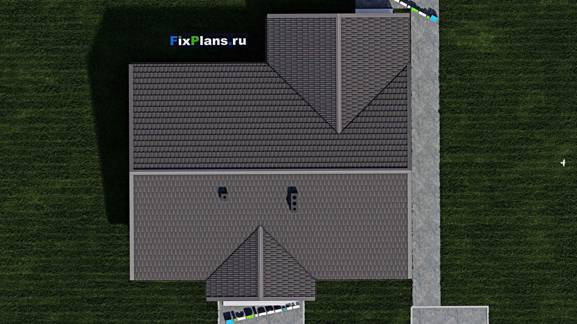 F-0629 - Проект одноэтажного дома 10 на 14, площадью 130 м² с террасой и 3 спальнями