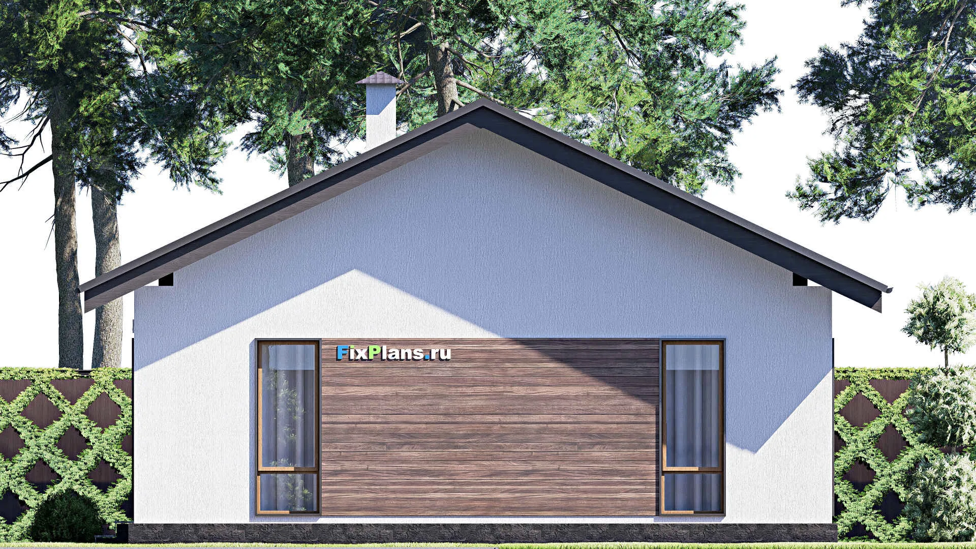 F-18485 - Проект одноэтажного дома 10 на 20, площадью 150 м² с 3 спальнями